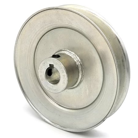 TERRE PRODUCTS V-Groove Drive Pulley - 4.5'' Dia. - 5/8'' Bore - Steel 245058